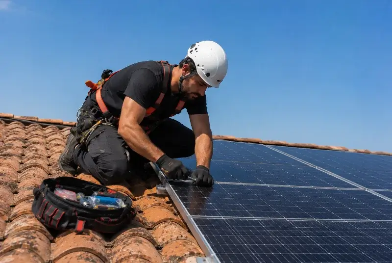 Maintenance et monitoring de panneaux solaires à Limersheim